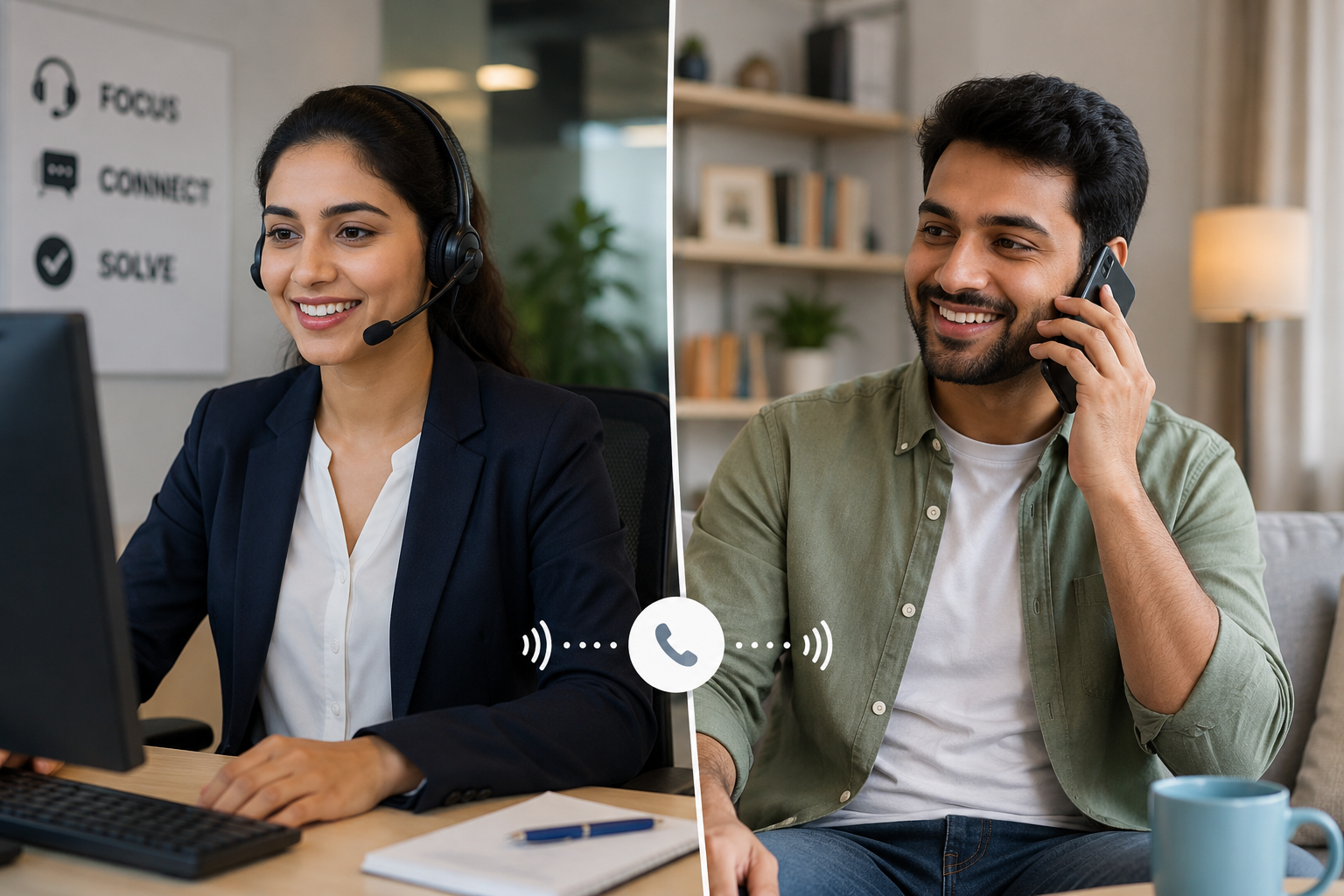 Contact center agent assisting a customer over a call